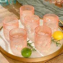 Rose Gold Old Fashion Drinking Glasses (set of 6)