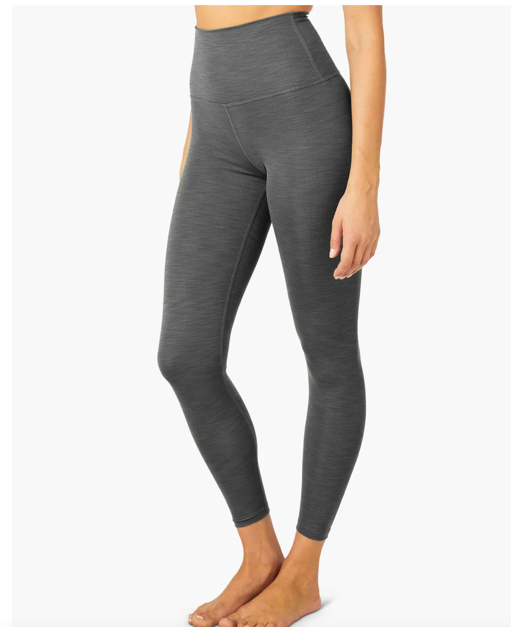 Beyond Yoga Caught In The Midi Space-dye High-waisted Legging Pant In  Truffle,at Urban Outfitters | Lyst